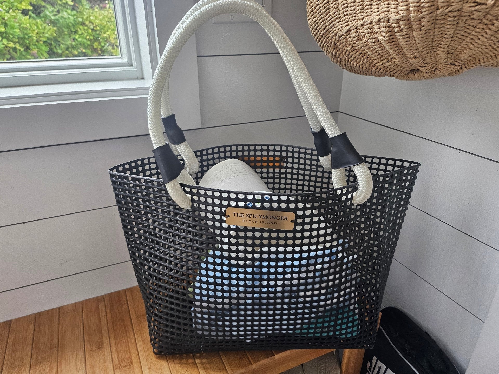 Coastal Handbag Crafted from Recycled Oyster Mesh: Candace Beach Tote