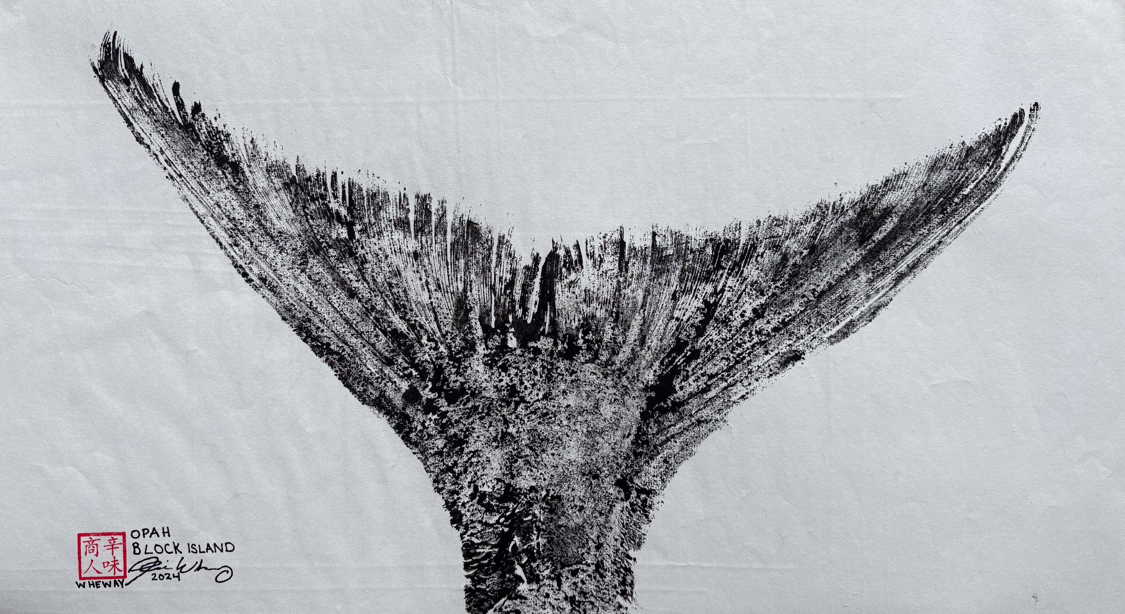 ORIGINAL OPAH TAIL GYOTAKU FRAMED