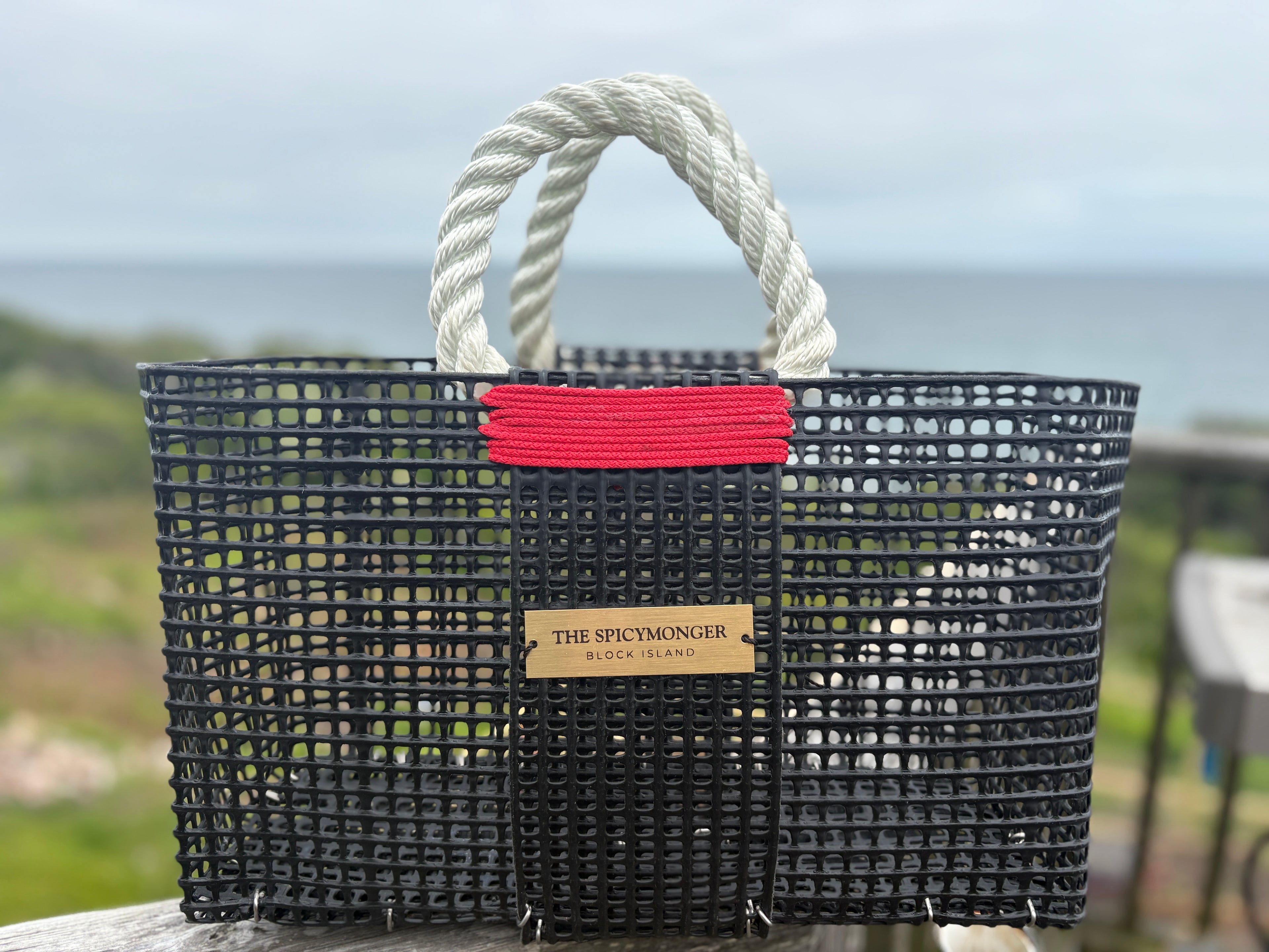 Coastal Handbag Crafted from Recycled Oyster Mesh: Sunset Chica