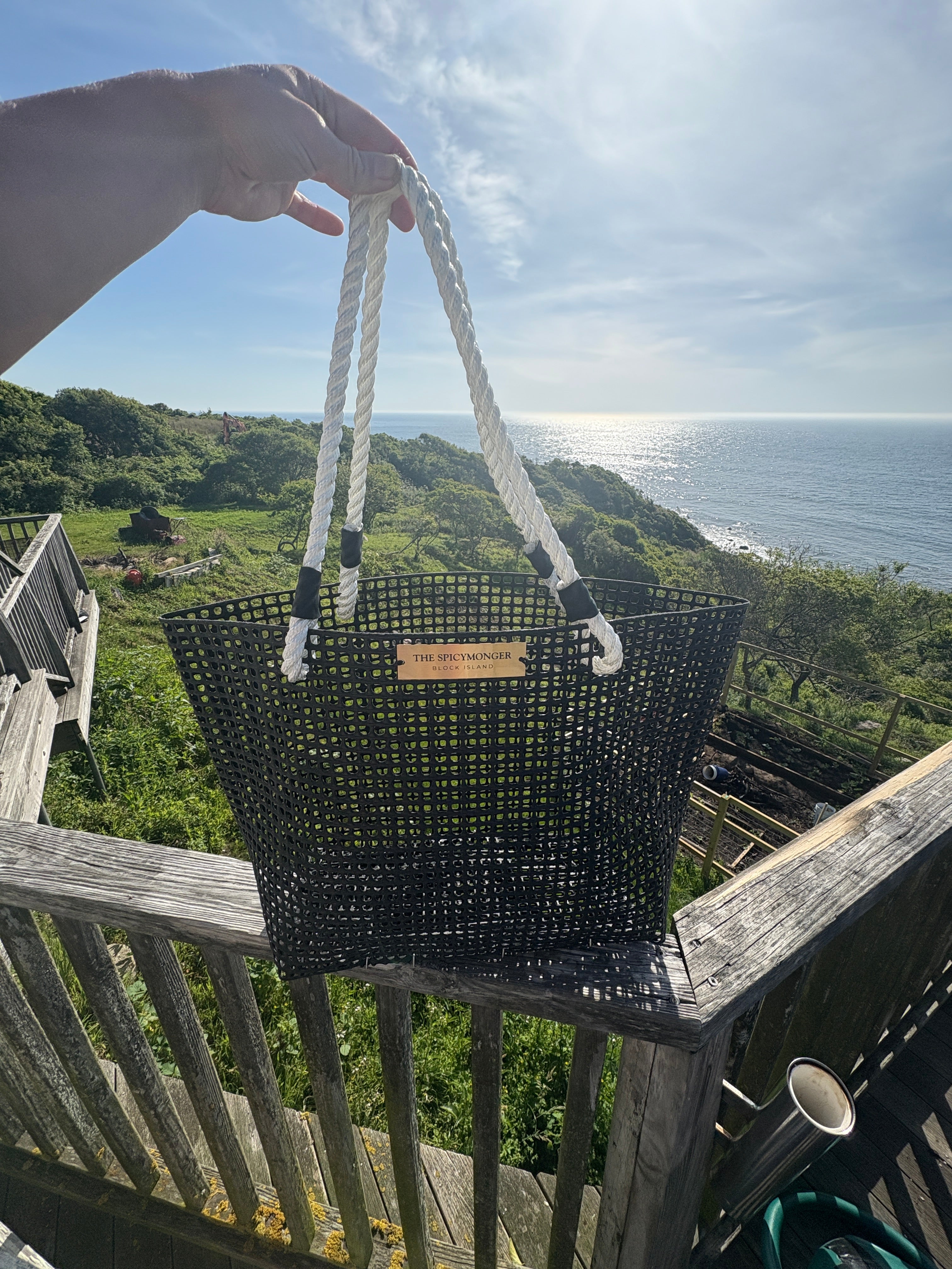 Coastal Handbag Crafted from Recycled Oyster Mesh: Candace Beach Tote