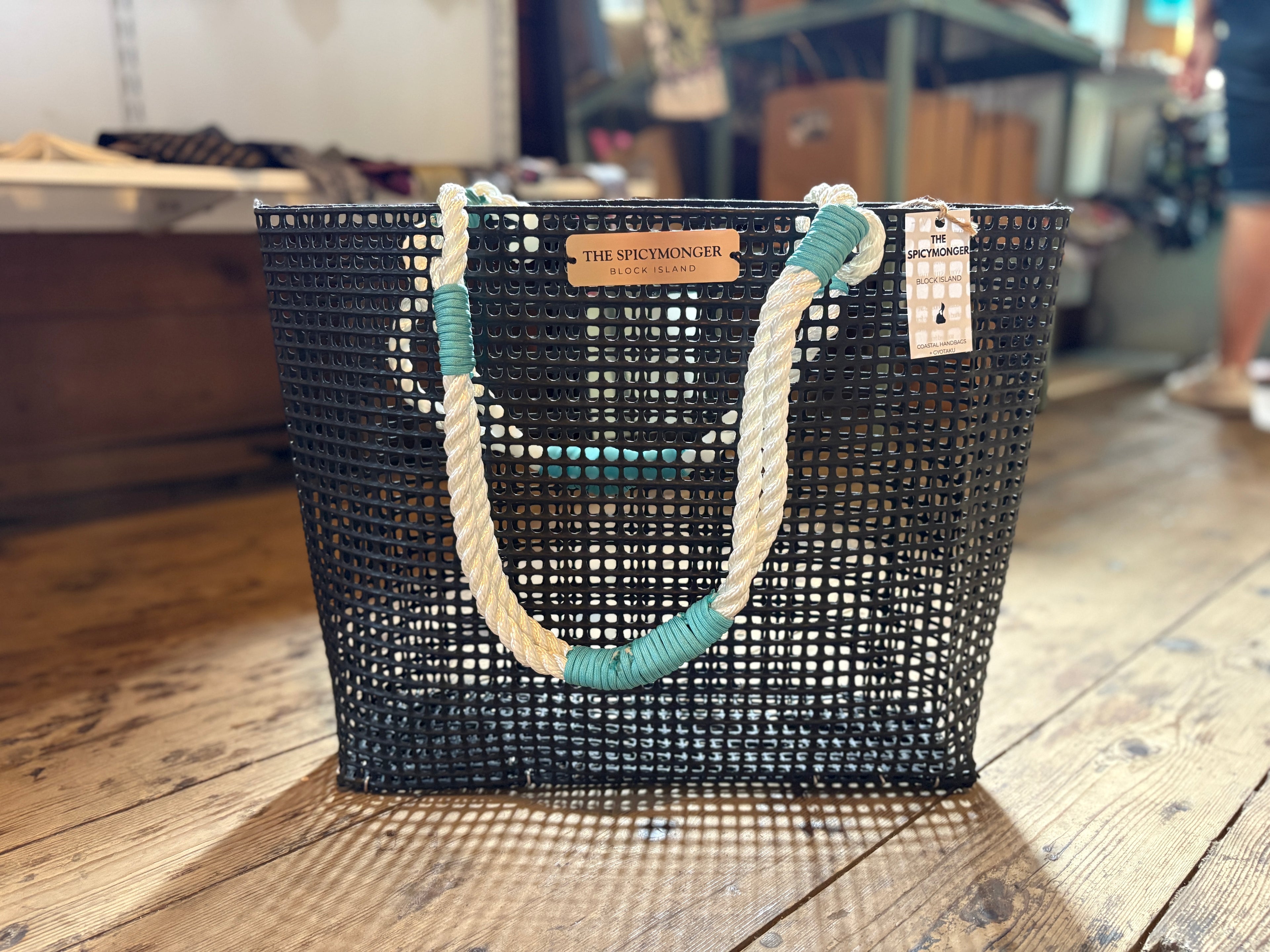 Coastal Handbag Crafted from Recycled Oyster Mesh: Jenna Weekender Carryall