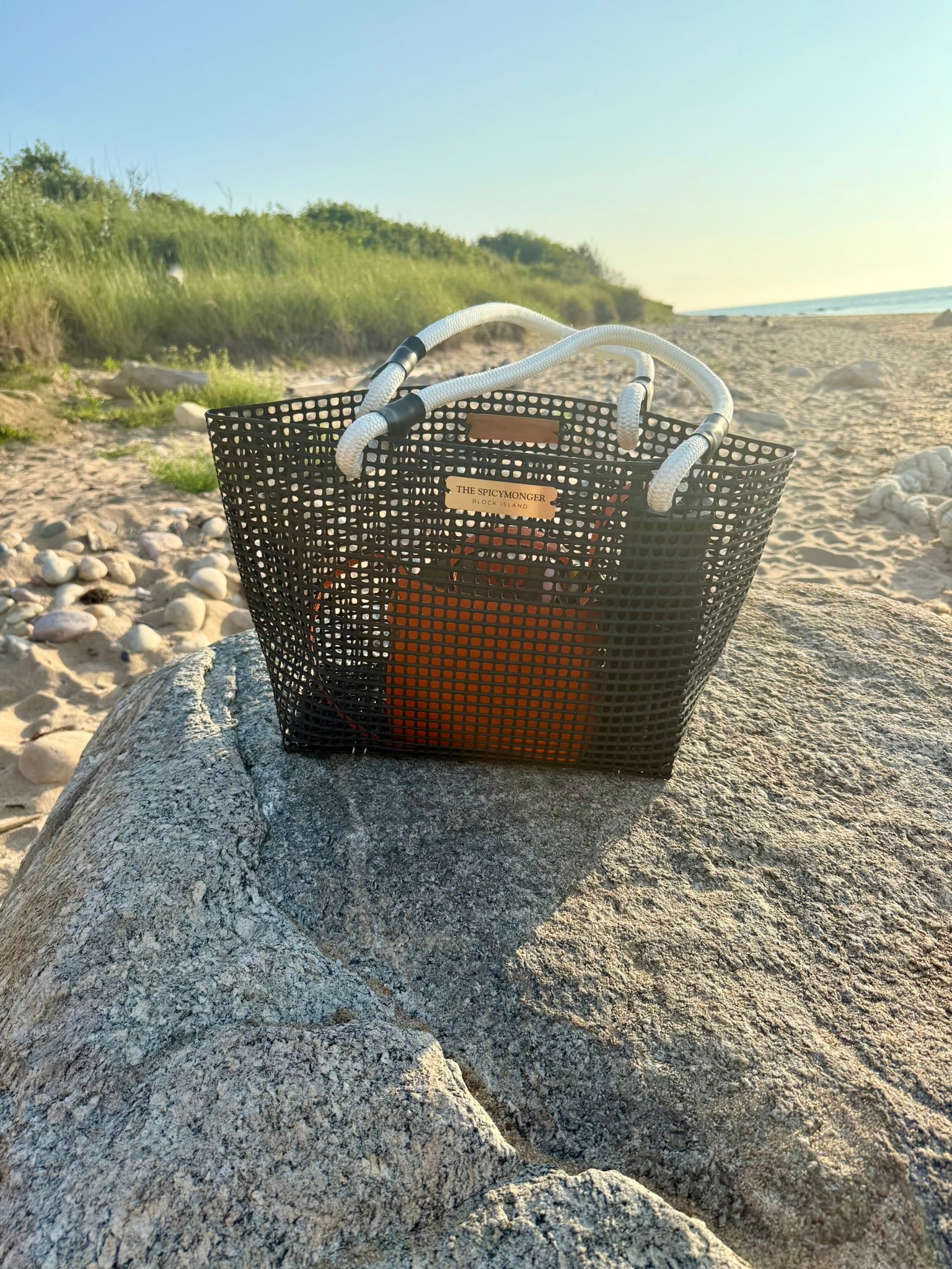 Coastal Handbag Crafted from Recycled Oyster Mesh: Candace Beach Tote